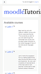 Mobile Screenshot of moodletutorial.com